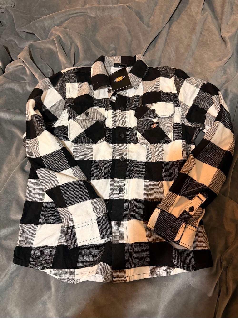 Dickies boys woven flannel shirt sz xl (16) nwt